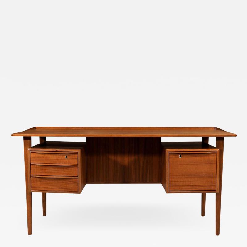 Peter L vig Nielsen Peter Lovig Nielsen Danish Modern Executive Desk with Floating Top by Peter Lovig Nielsen