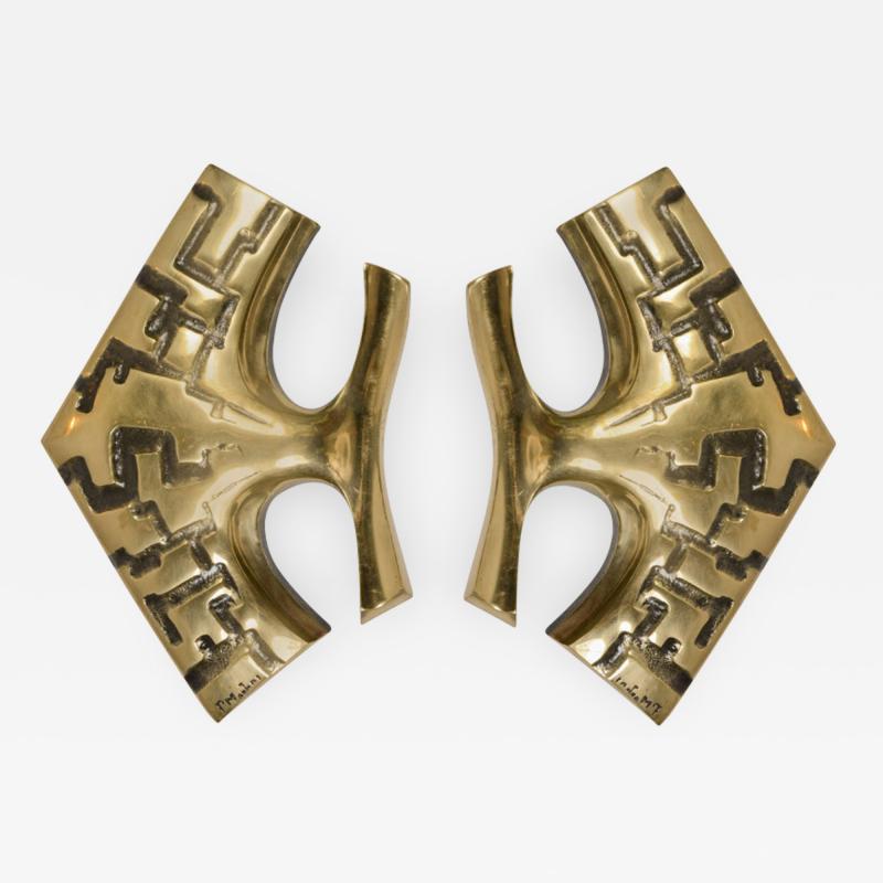 Peter Martens Pair of 1970s sconces