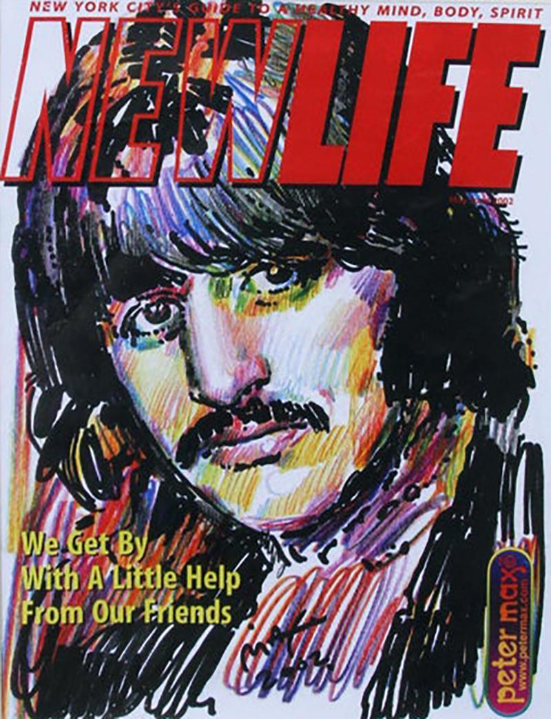 Peter Max Ringo Starr by Peter Max for the Cover of New Life