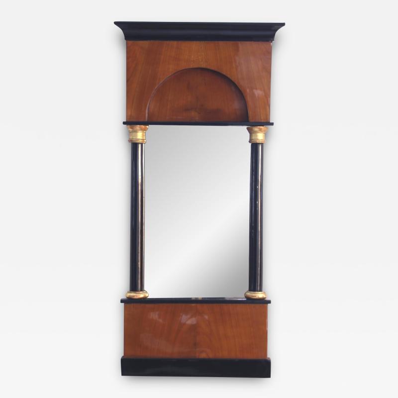 Petite Biedermeier Mirror Cherry Veneer South Germany circa 1820