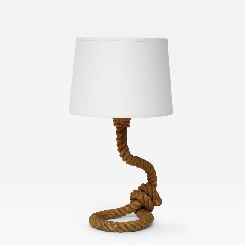 Petite Rope Table Lamp by Audoux Minnet France 1960s