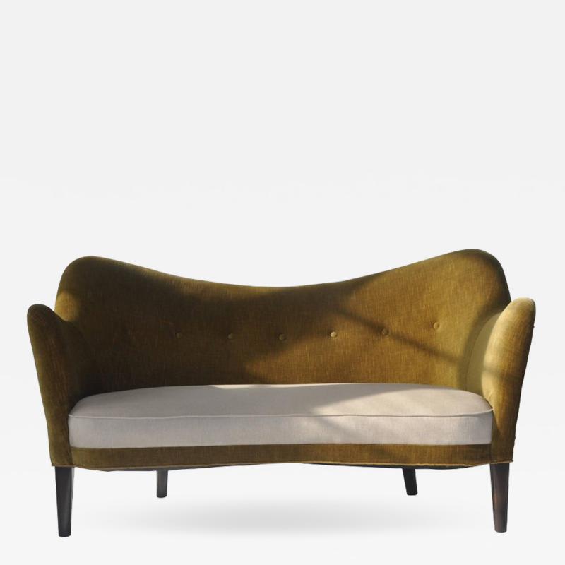 Petite Sculptural Danish Sofa