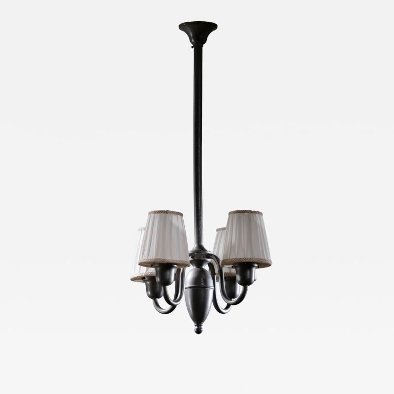 Pewter chandelier