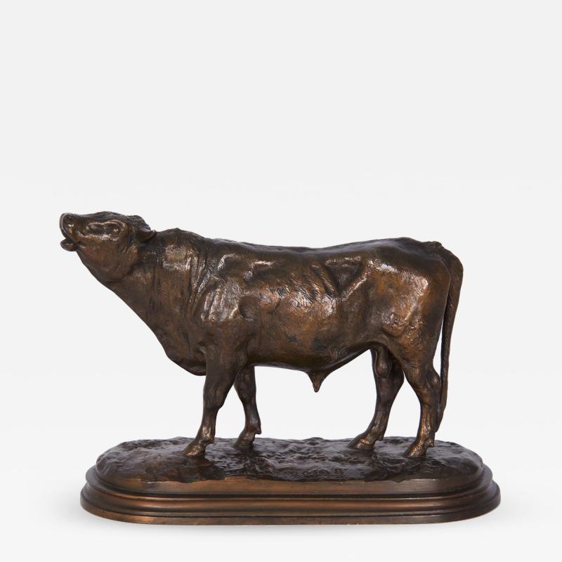 Peyrol Foundry Tareau Beuglant French Bronze Sculpture by Rosa Bonheur