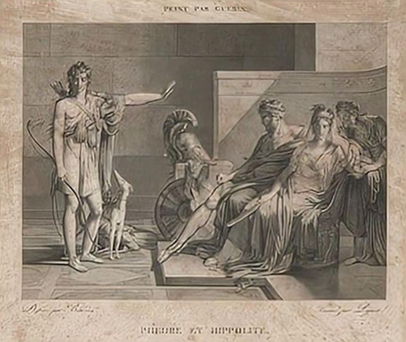 Ph dre et Hippolite Print France circa 1800