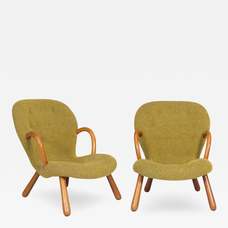 Philip Arctander Pair of Philip Arctander Clam Chairs