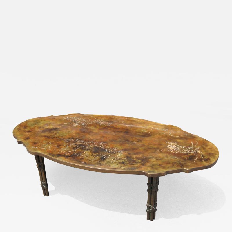 Philip and Kelvin LaVerne Bronze Coffee Table with Biblical Scenes by Philip and Kelvin LaVerne