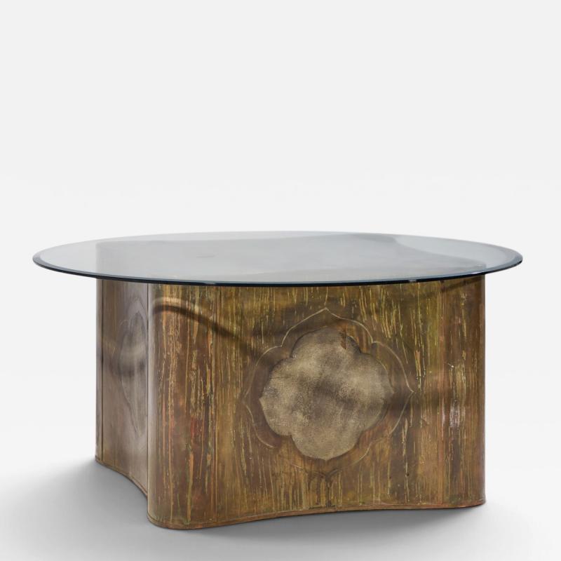 Philip and Kelvin LaVerne Philip Kelvin LaVerne Mid Century Suprise Acid Etched Bronze Dining Table