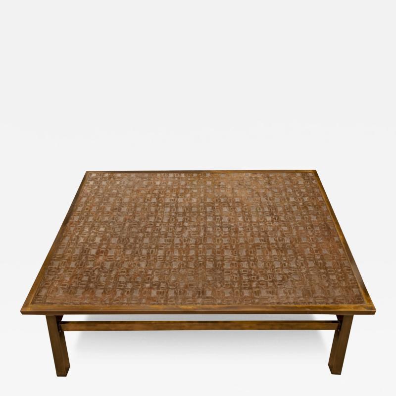 Philip and Kelvin LaVerne Philip Kelvin LaVerne Rare Large Fantasia Coffee Table 1960s Signed 