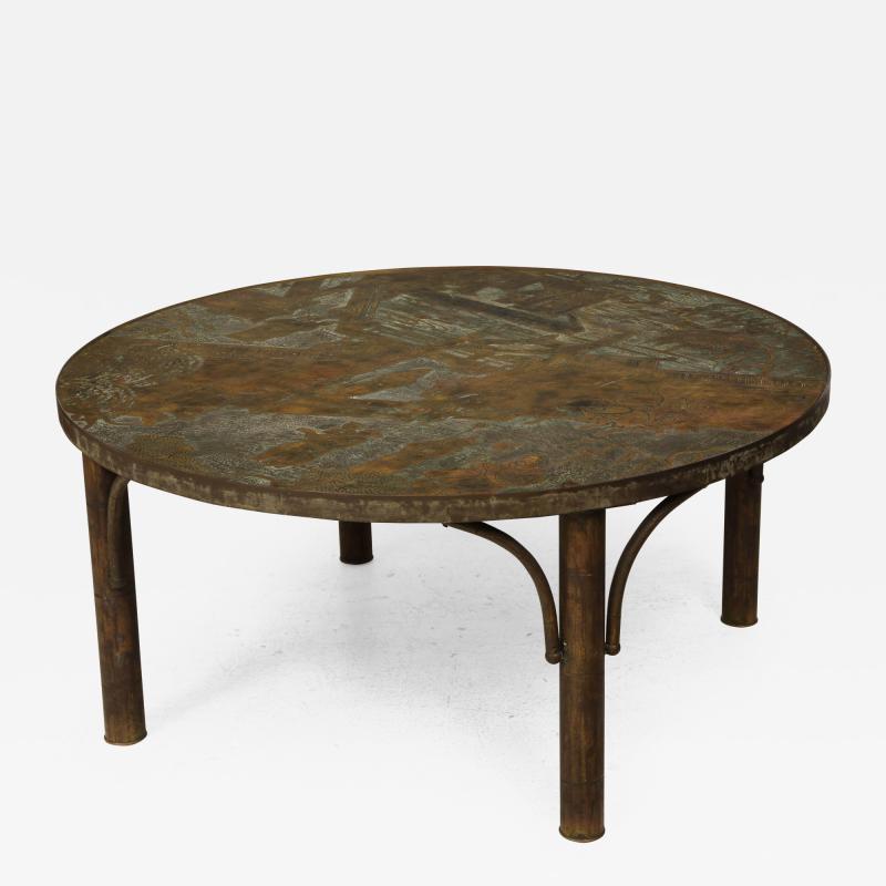 Philip and Kelvin LaVerne Philip and Kelvin LaVerne Bronze Patinated Coffee Table