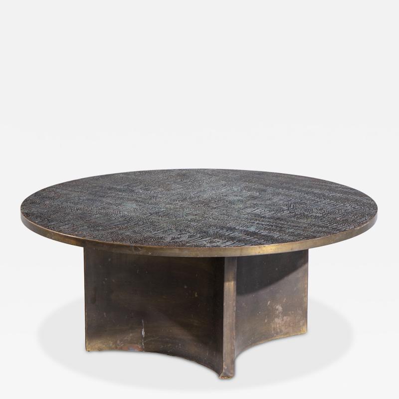 Philip and Kelvin LaVerne Philip and Kelvin LaVerne Mid Century Eternal Forest Bronze Coffee Table