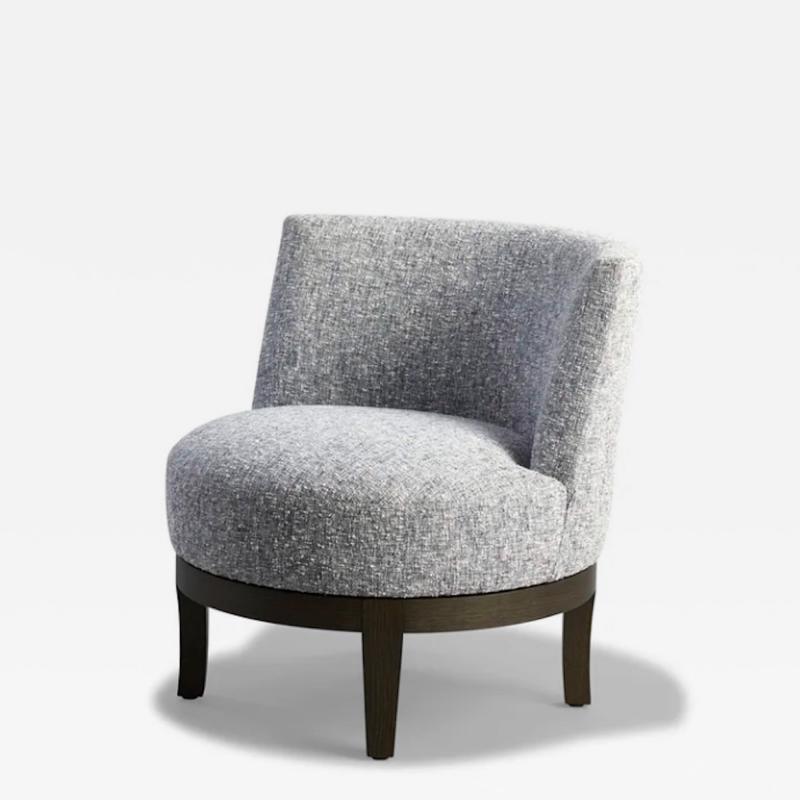 Philippe Hurel Cardinal Swivel Slipper Chair by Philippe Hurel