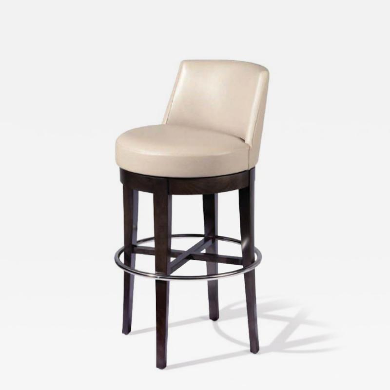 Philippe Hurel Cardinal Swiveling Bar Stool by Philippe Hurel