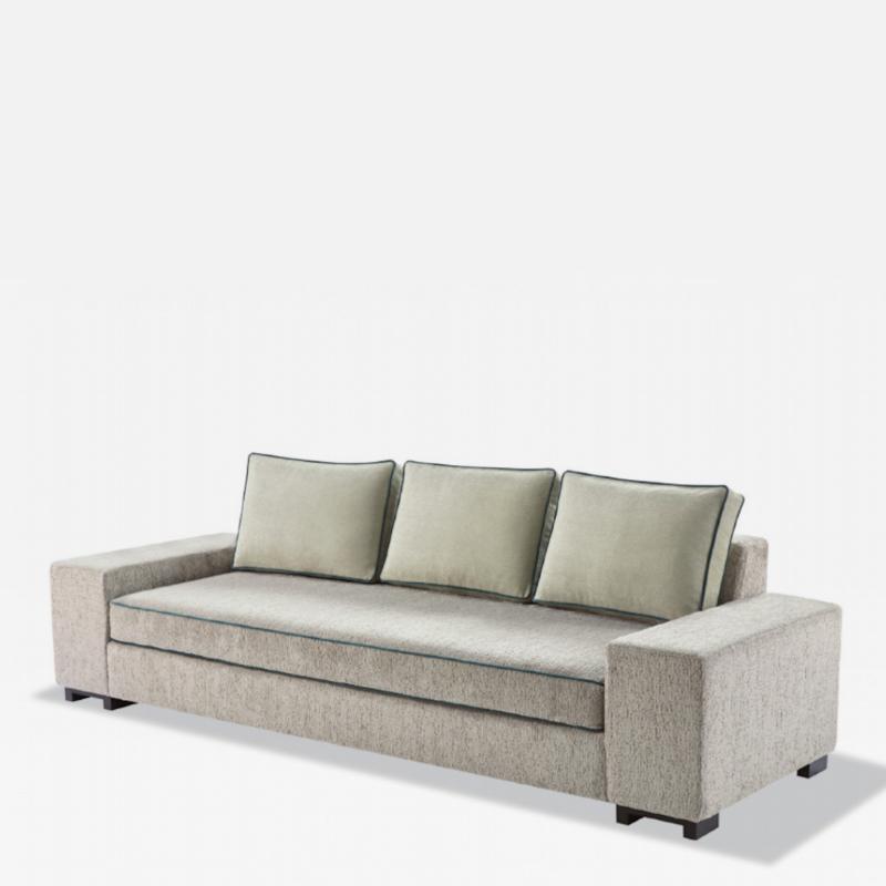 Philippe Hurel Randolph Sofa with Curved Back by Philippe Hurel