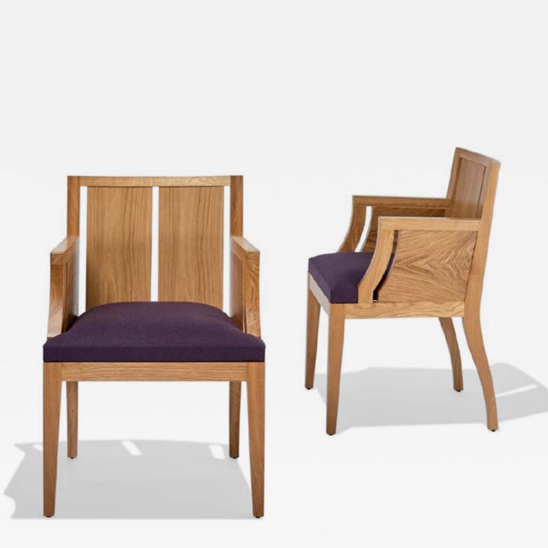 Philippe Hurel Wallis Arm Dining Chair by Philippe Hurel