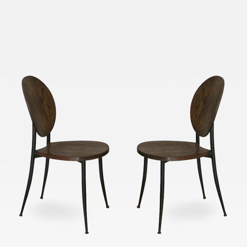 Philippe Starck Pair of Slender Side Chairs in the Style of Philippe Starck