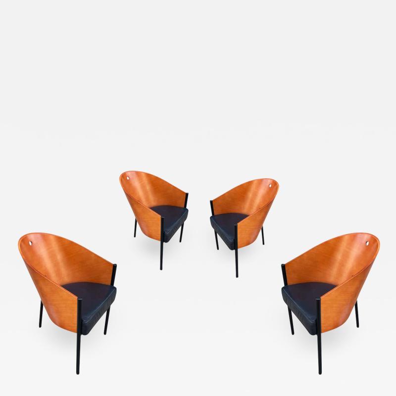 Philippe Starck Set of Four Mid Century Modern Dining Chairs by Philippe Starck for Driade