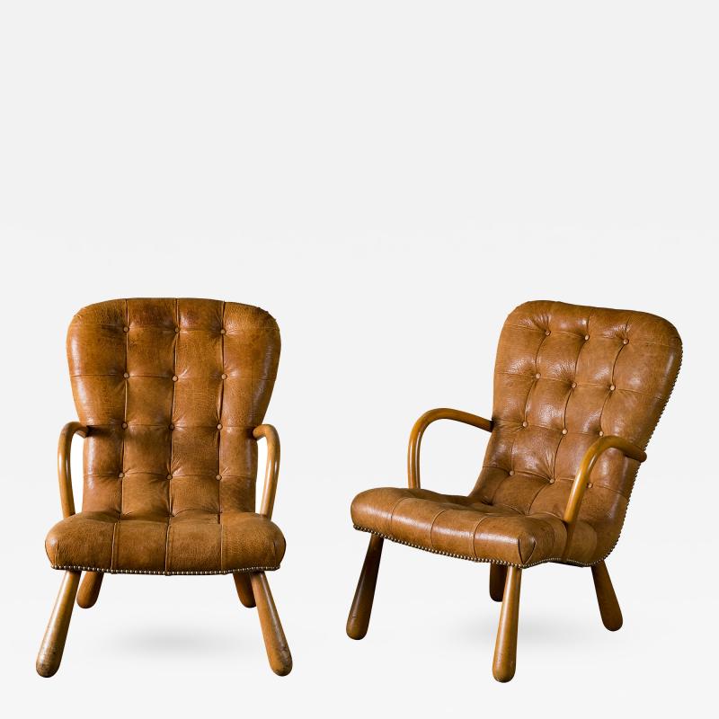 Phillip Arctander Pair of Armchairs in the Style of Phillip Arctander