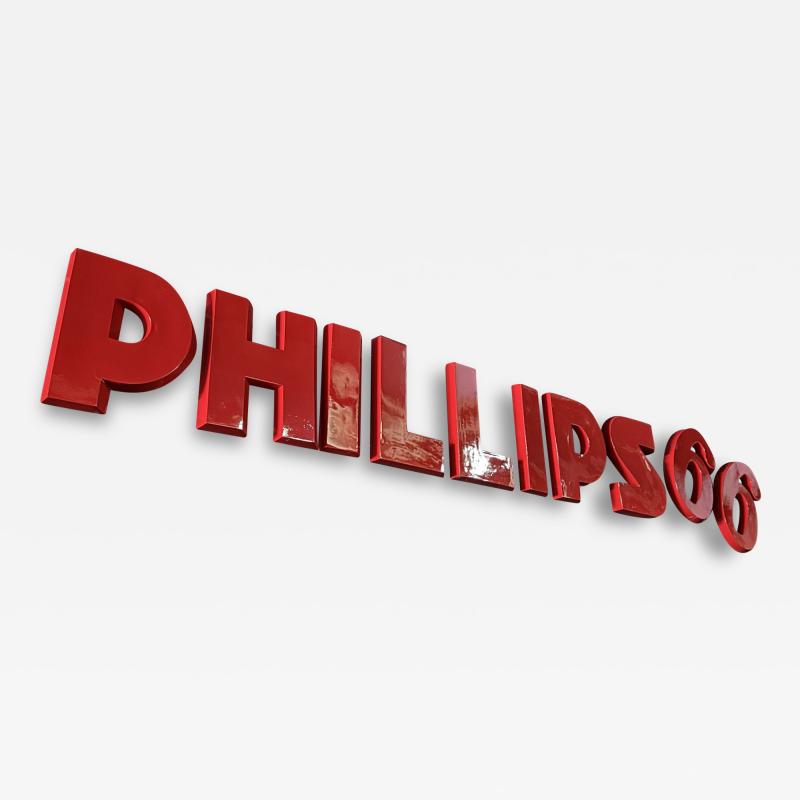 Phillips 66 Cast Aluminum Gas Sign