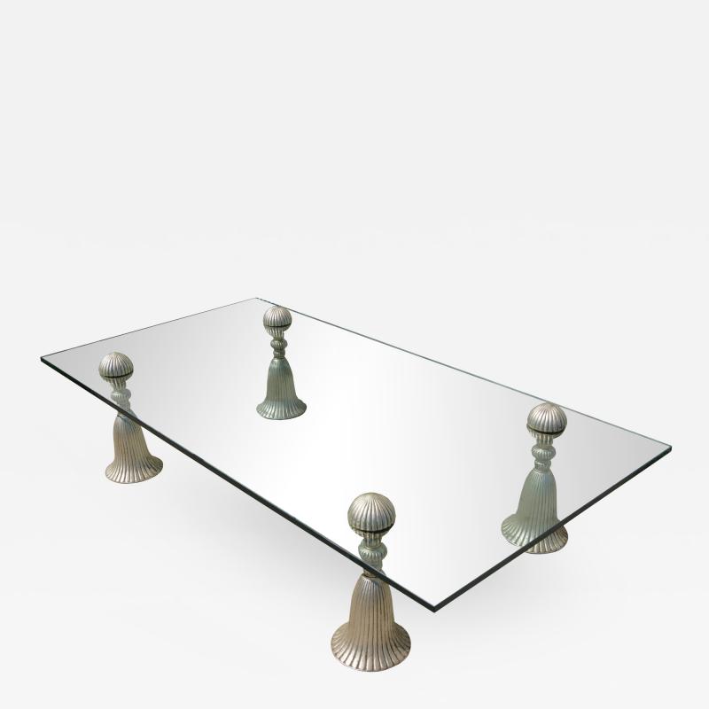 Phyllis Morris Silver Tassel Coffee Table by Phyllis Morris