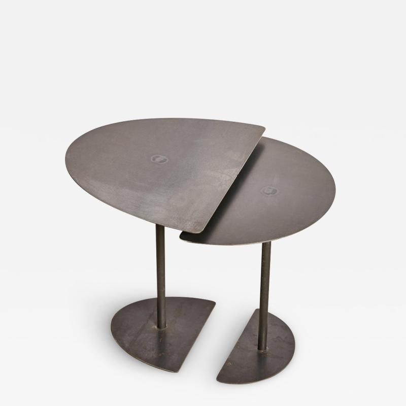 Pia Chevalier PAIR OF DEMI LUNES SIDE TABLES SIGNED BY PIA CHEVALIER