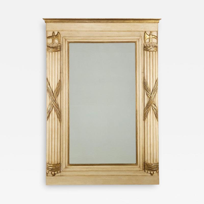 Pier Mirror in Painted and Gilt Wood France circa 1880