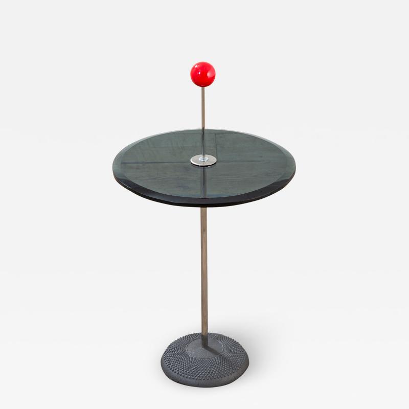 Pierluigi Cerri Fontana Arte Side Table Model Orio by Pier Luigi Cerri Grey Glass