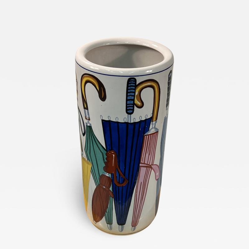 Piero Fornasetti MODERN CERAMIC UMBRELLA STAND IN THE MANNER OF PIERO FORNASETTI