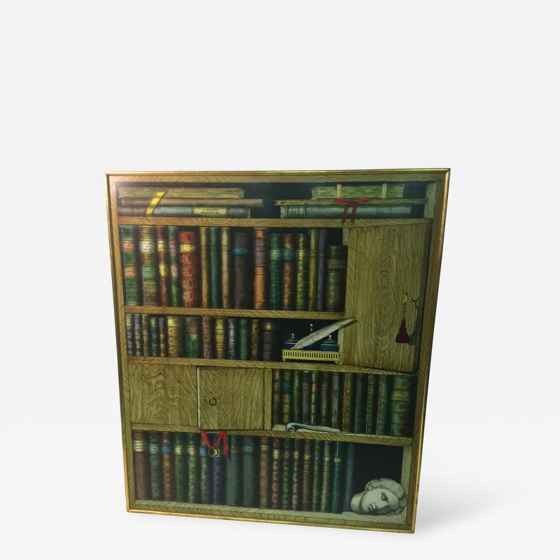 Piero Fornasetti Piero Fornasetti Ornate Book Case Lithograph