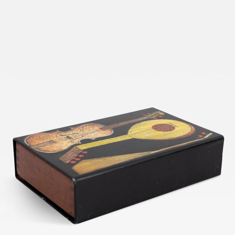 Piero Fornasetti Small Fornasetti guitars and zithers box