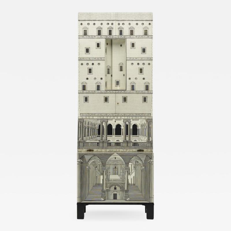 Piero Fornasetti Whimsical lacquered wood cabinet by Piero Fornasetti