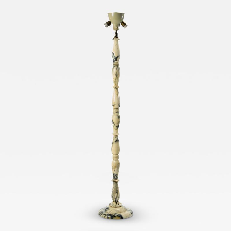 Piero Portaluppi Italian Marble Art Deco Floor Lamp