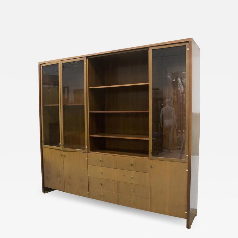 Pierre Balmain Pierre Balmain Vintage Bookcase in Wood and Glass