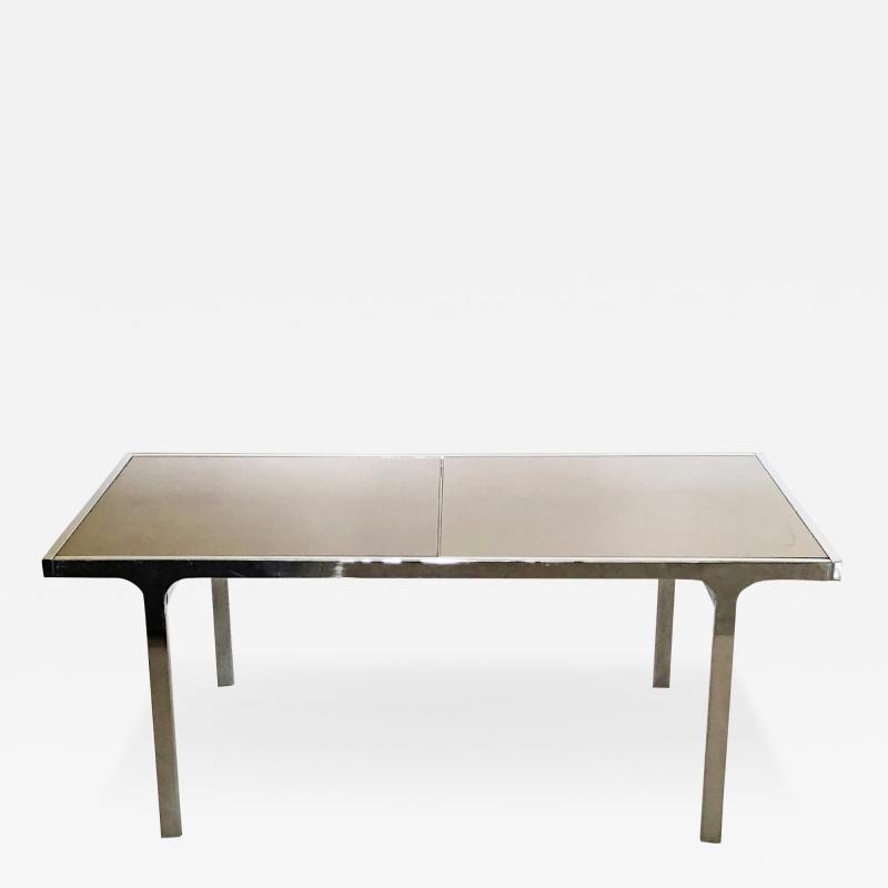 Pierre Cardin Extendable Chromed Mirror Dining Table by Pierre Cardin