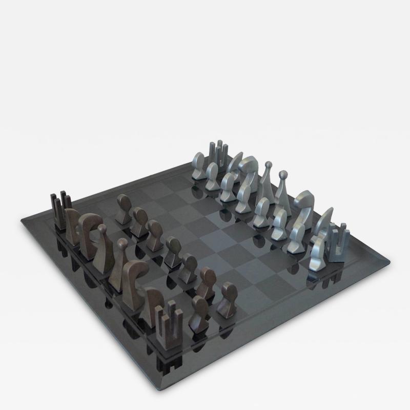 Pierre Cardin Pierre Cardin 1969 Evolution Chess Set with Glass Board