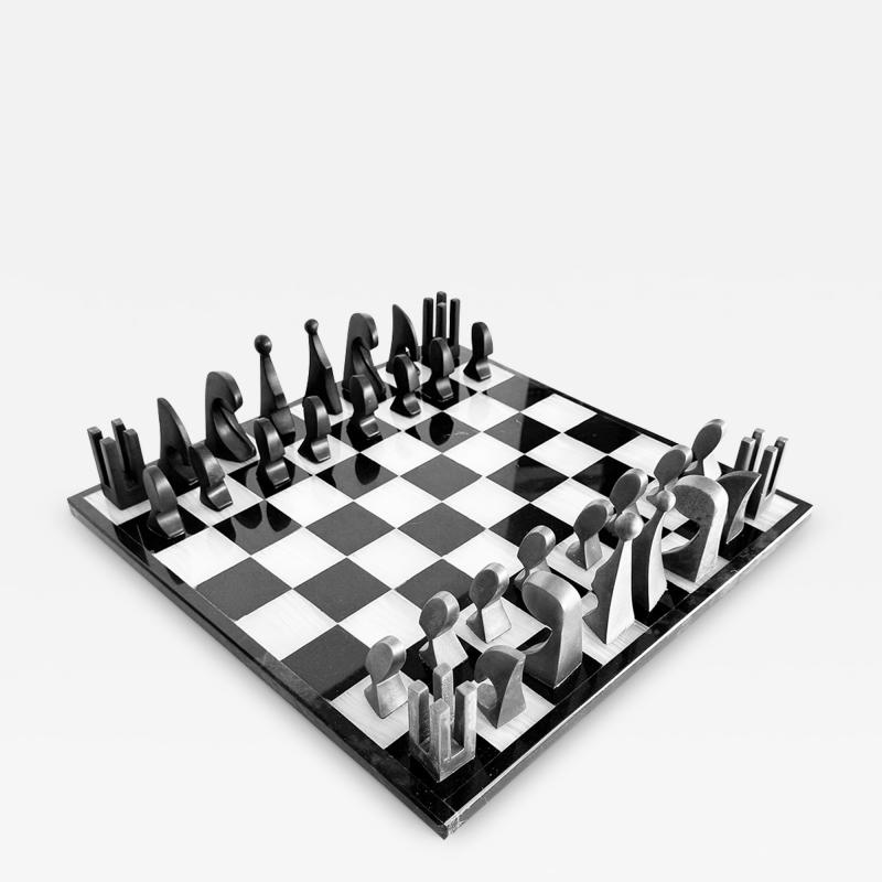 Pierre Cardin Pierre Cardin 1969 Evolution Chess Set with Marble Board