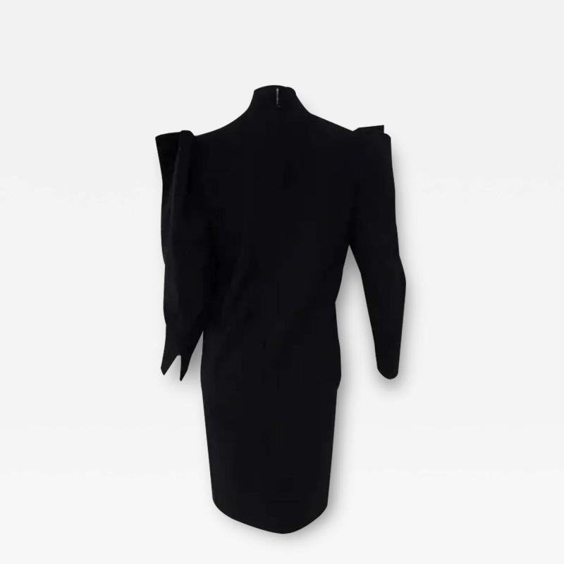 Pierre Cardin Pierre Cardin Vintage Little Black Dress with Puffy Straps