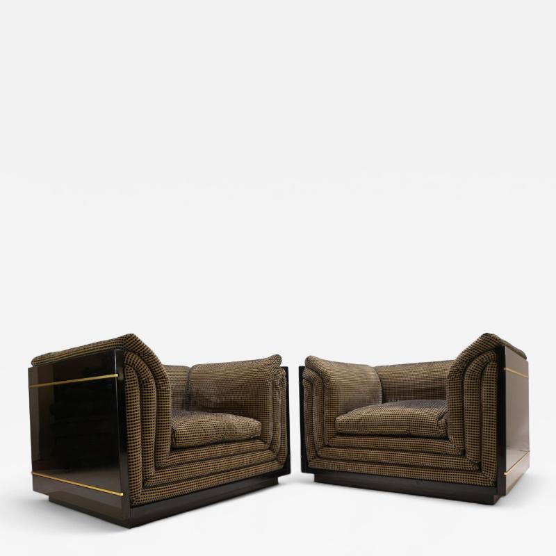 Pierre Cardin Pierre Cardin set of 2 lounge club chairs 1970