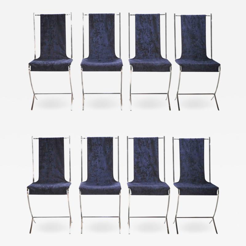 Pierre Cardin Set of eight chairs by Pierre Cardin for Maison Jansen 1970s