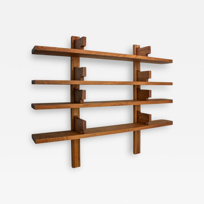 Pierre Chapo Pierre Chapo B17B Bookshelf in Solid Elm France 1960s