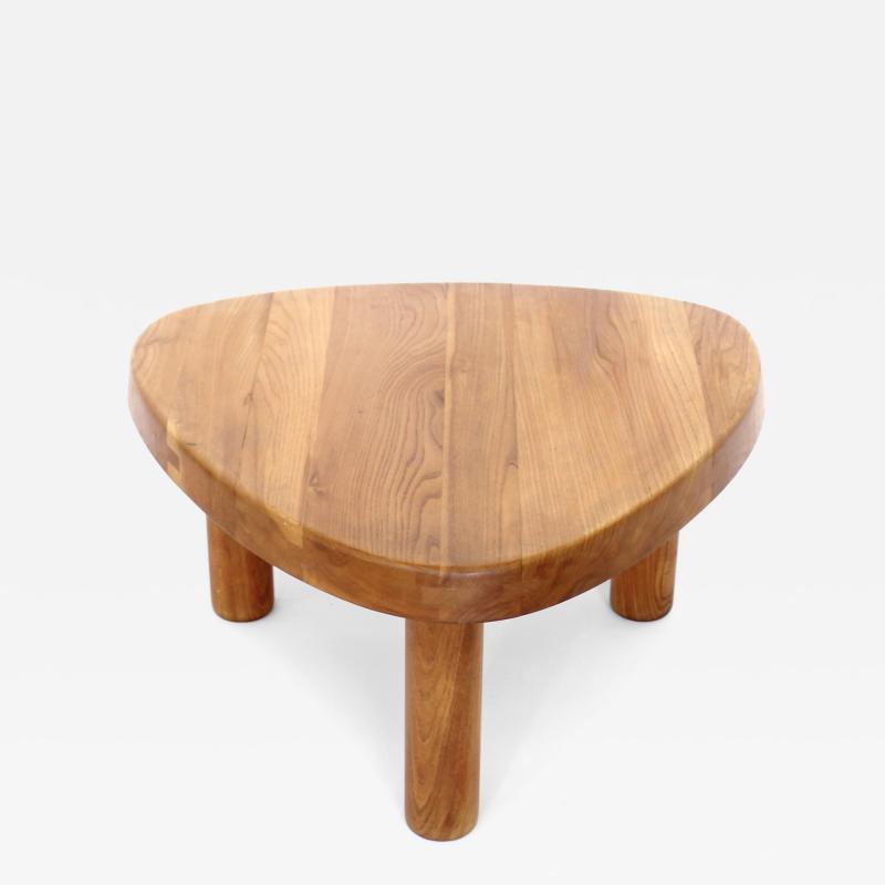 Pierre Chapo Pierre Chapo Coffee Table Elm Wood Model T23 circa 1960