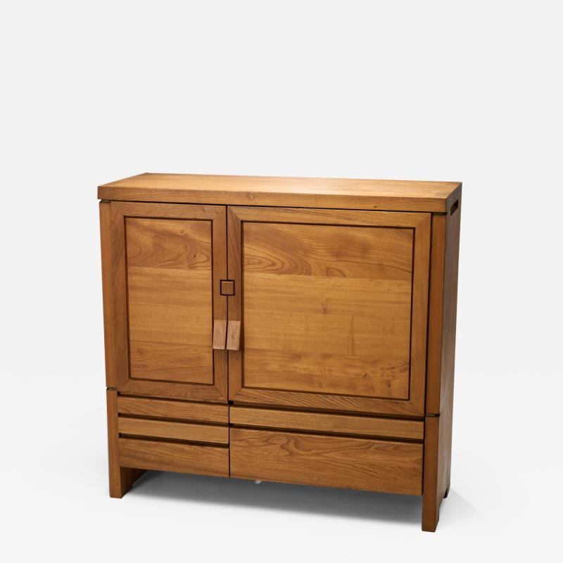 Pierre Chapo Pierre Chapo R18 Solid Elm Cabinet France 1970s