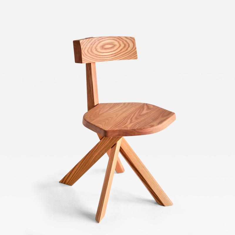 Pierre Chapo Pierre Chapo S34 Dining Chair in Solid Elm Chapo Creation France