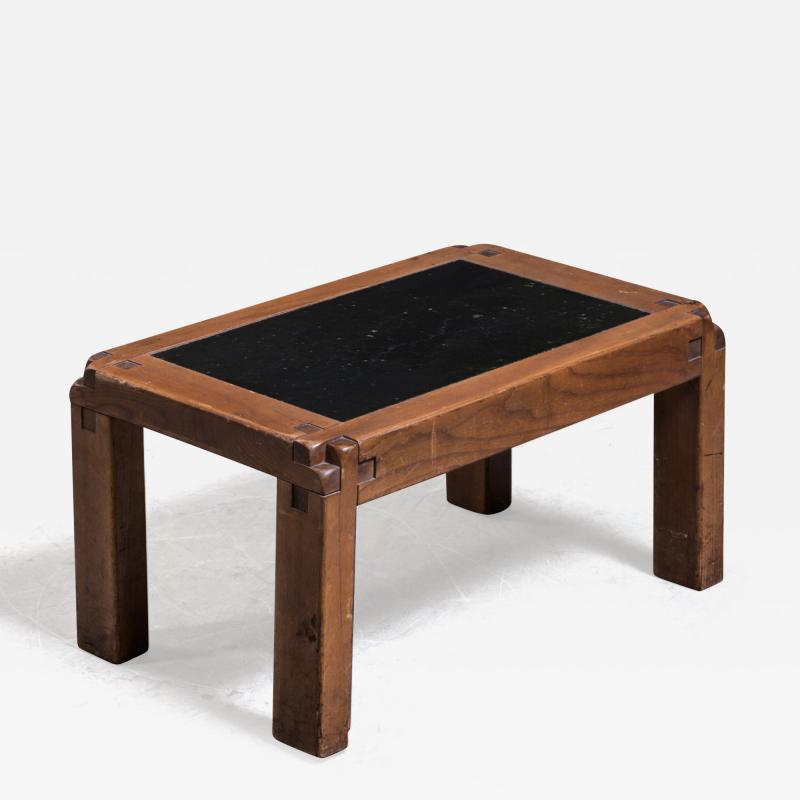 Pierre Chapo Pierre Chapo T18 Side Table with Lava Stone Top