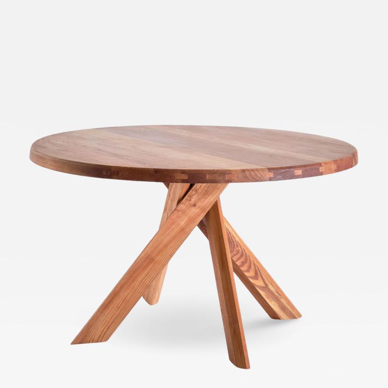 Pierre Chapo Pierre Chapo T21 Sfax Handcrafted Wood Table for Chapo Cr ation