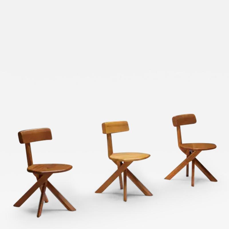Pierre Chapo S34 Dining Chairs by Pierre Chapo France 1970s