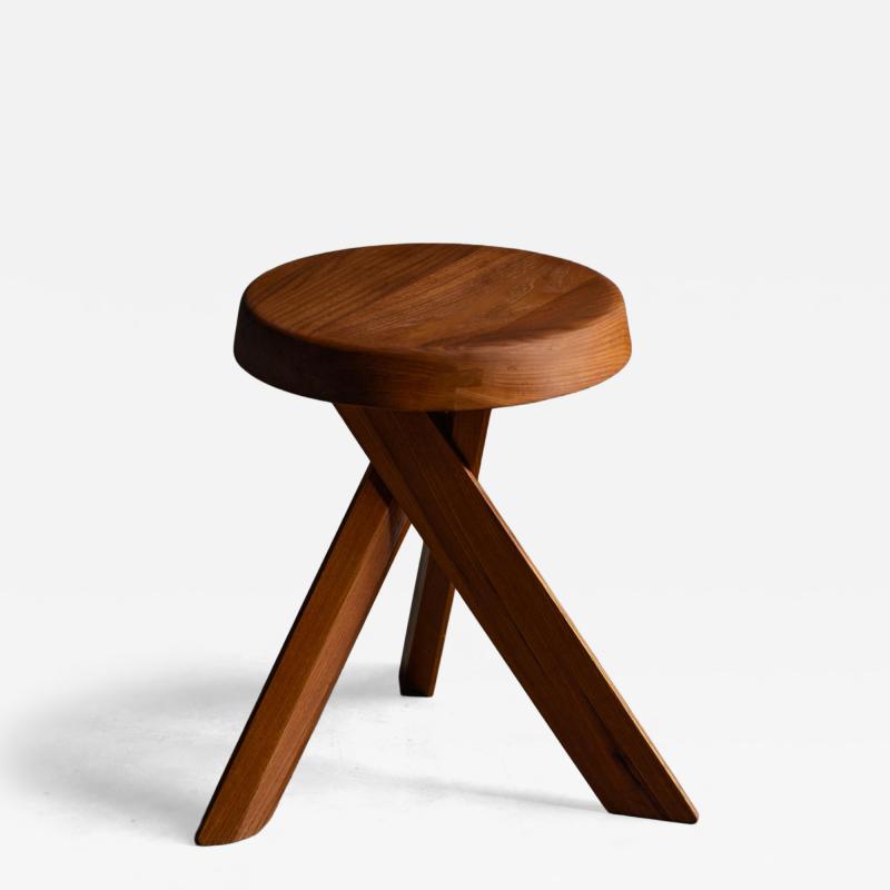 Pierre Chapo Tripod Stool by Pierre Chapo France 1970s