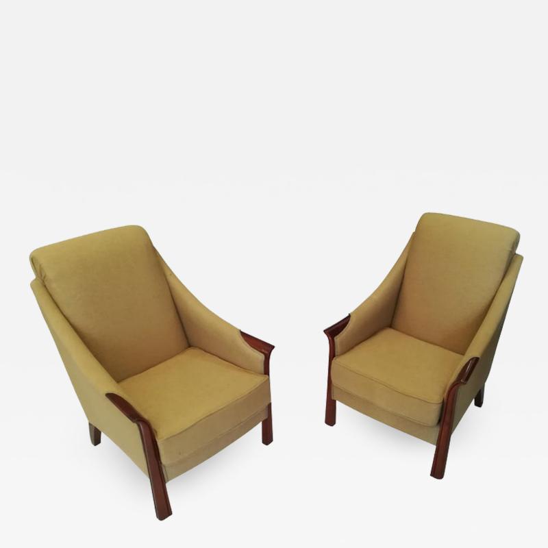 Pierre Chareau Pair of Art Deco Armchairs in the style of Pierre Chareau circa 1930