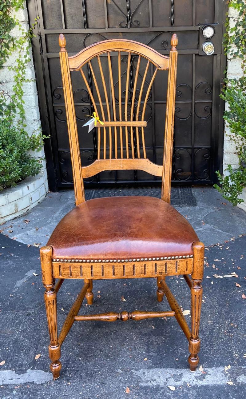 Pierre Deux French Country Oak Secretary Desk Chair