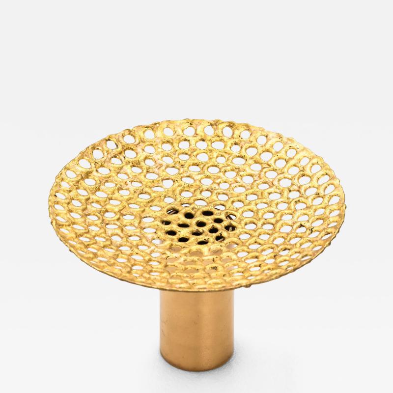 Pierre Forssell Rare Vase in Brass by Pierre Forssell 1950s